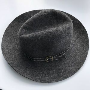 Steve Madden gray wool fedora hat
